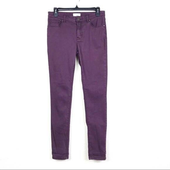Halogen Purple 5-Pocket Mid-Rise Stretch Skinny Jeans
Size 27 - Picture 2 of 6